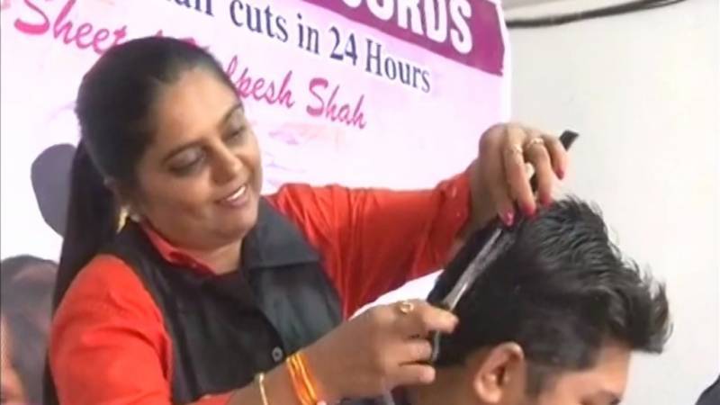 India: Gujarati woman breaks Guinness Record for maximum haircuts