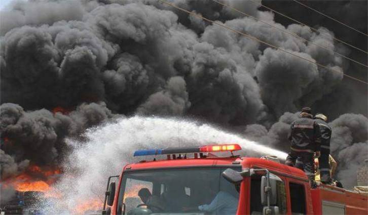 Fire gutted three shops in Multan