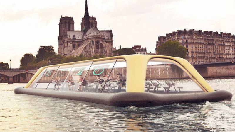 Beautiful Floating Gym in Paris