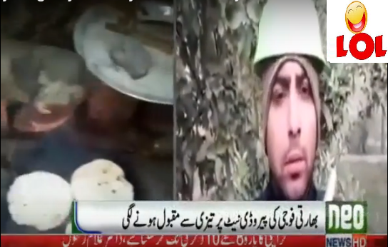 Watch: Pakistani Mimicrying on Indian soldier who reveals shortage of food