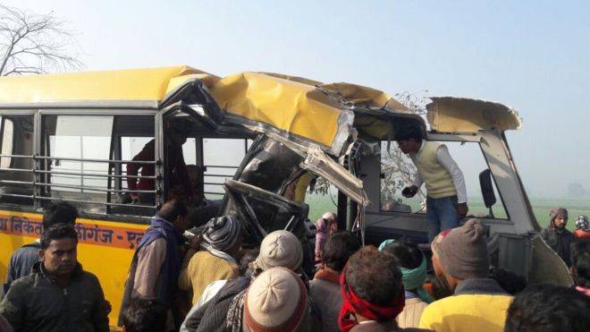 24 children dead as truck smashes school bus