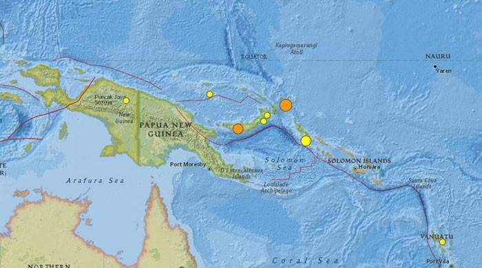 Strong earthquake hits Papua New Guinea