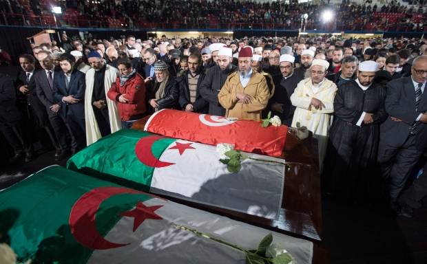 Funeral ceremony held for victims of Quebec City mosque shooting 