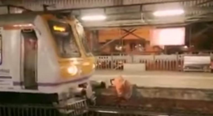 Indian train driver stops train in the nick of time to save elderly lady
