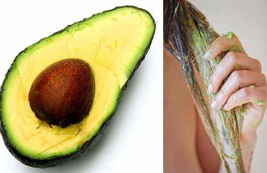 Repair damaged hair with an avocado