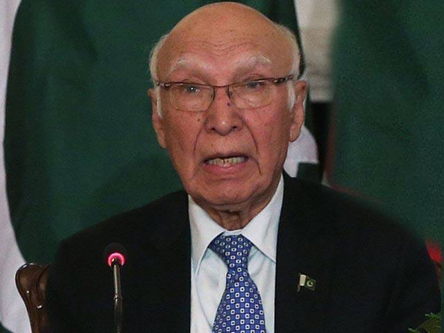 Afghanistan should eliminate TPP faction’s safe heaven,Sartaj Aziz