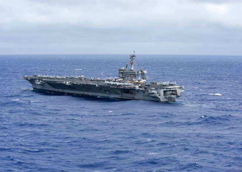 U.S. aircraft carrier group patrols in tense South China Sea