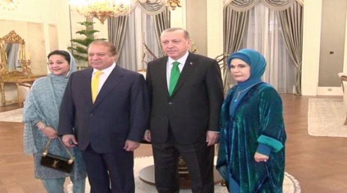 Erdogan hosts family dinner for PM Nawaz