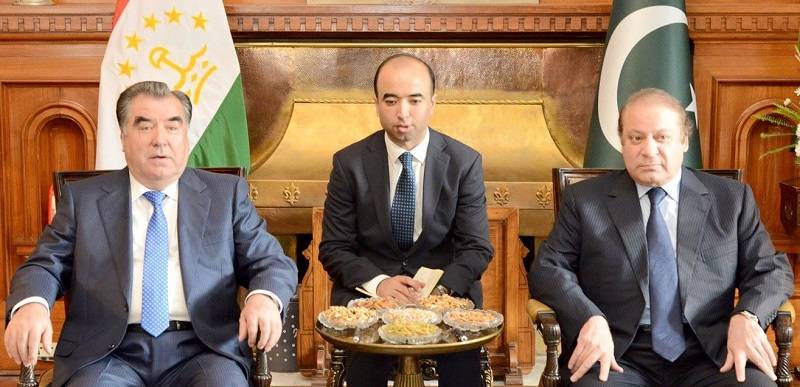 Prime Minister Nawaz Sharif meets the President of Tajikistan