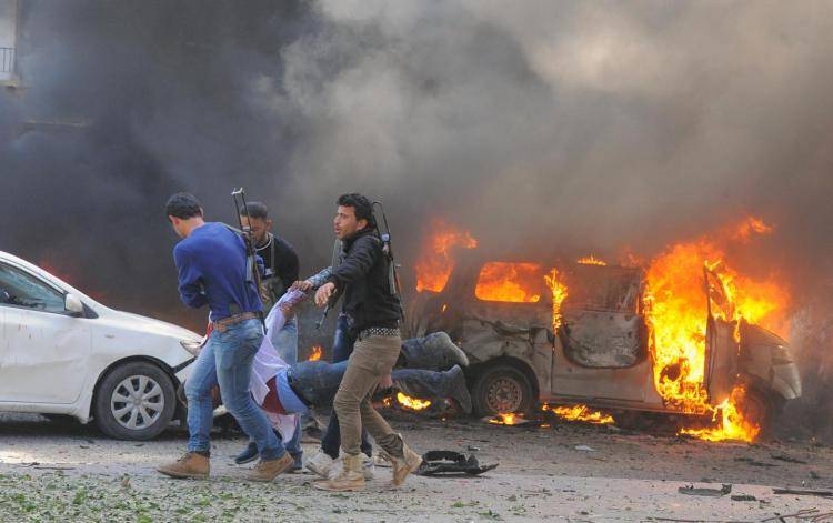 Twin Suicide blasts at Damascus leave dozen dead