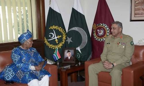 S. African defence minister meet COAS to discuss defence issues