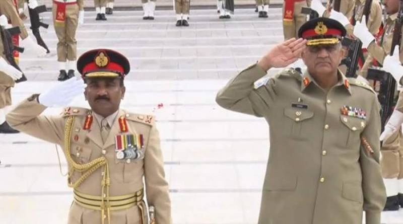 COAS Bajwa meets Sri Lankan army chief