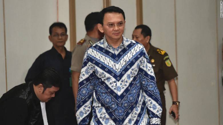 Jakarta governor Ahok found guilty in blasphemy trial