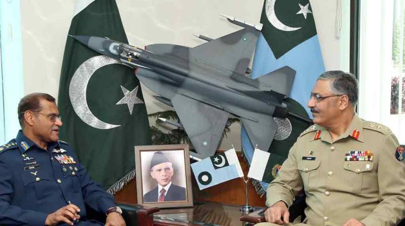 CJCSC General Zubair meets air chief over PAF’s modernisation programmes