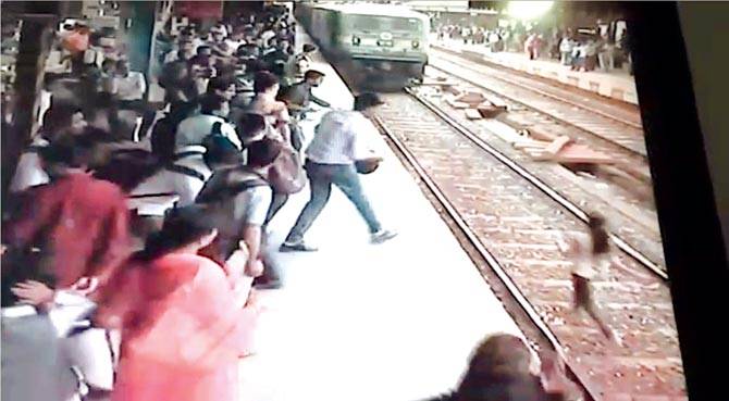 Watch: Girl miraculously saved after train run over her