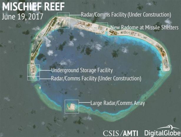 China constructs new strategic bases on South China Sea: think tank