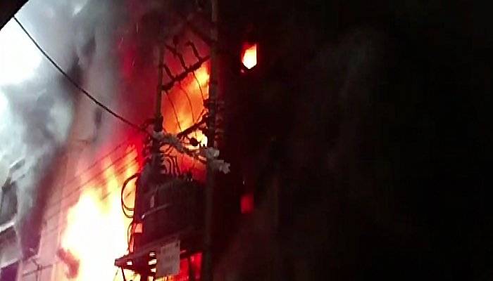 Karachi: blaze erupts at factory in Industrial Area