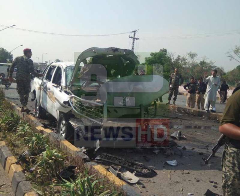 Suicide blast in Peshawar: Two FC personnel martyred, 4 injured