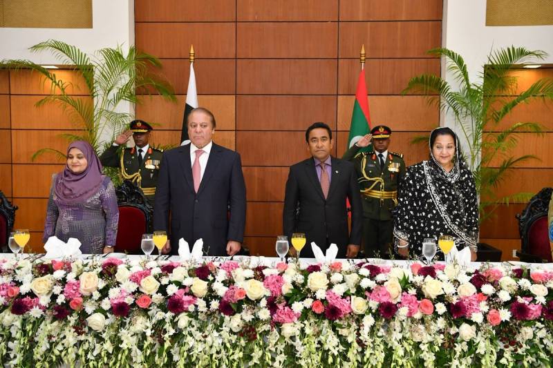 PM Nawaz attends Maldives Independence Day celebrations