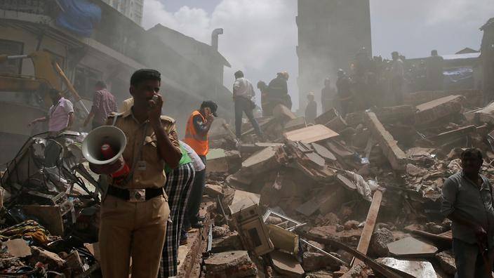 Building collapses in Mumbai leaves at least 10 dead, dozens feared trapped