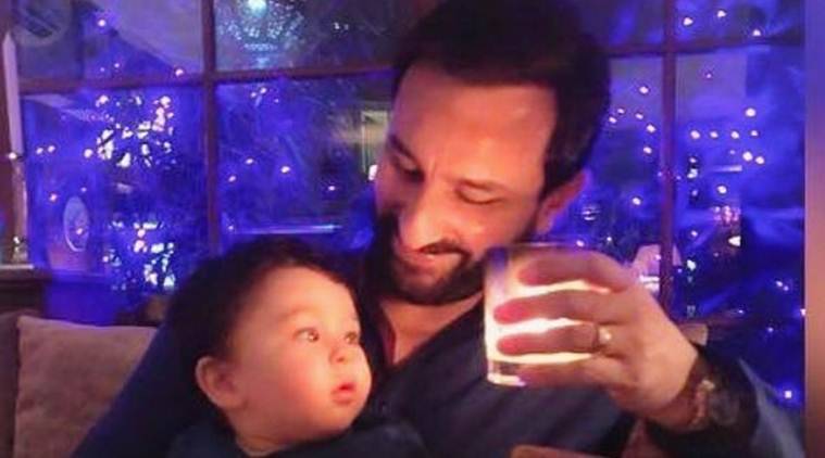 Look! New adorable pics of Taimur with star daddy