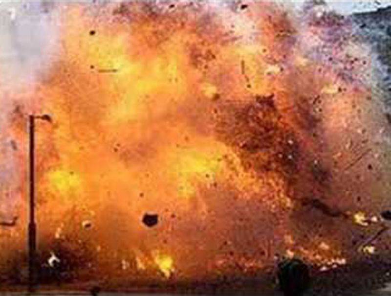 Five people including three security personnel injured in roadside blast