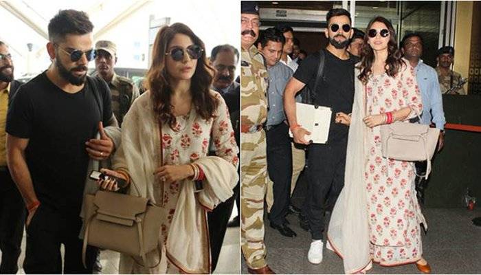 Virushka leave for Mumbai to host second reception (pics)