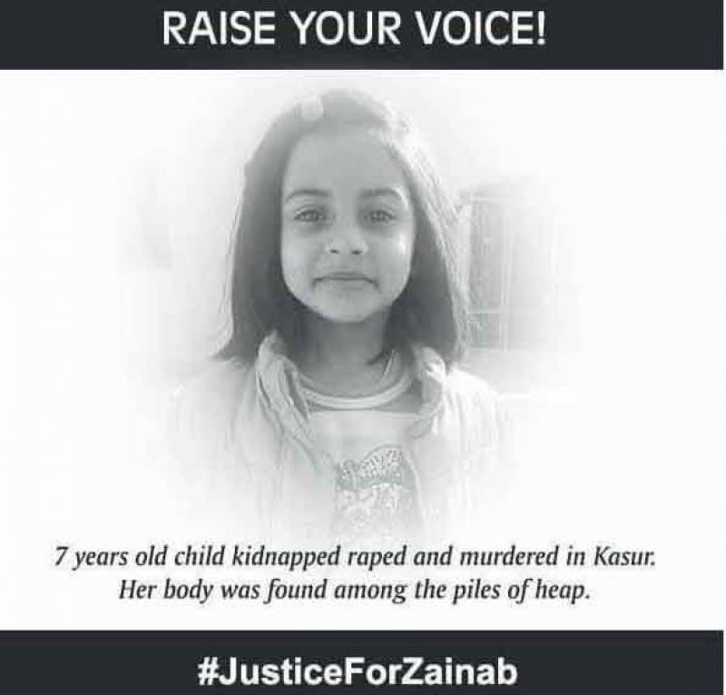 #Justice for Zainab: Hearts bleed for innocent