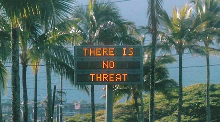 Ballistic missile warning sent in error by Hawaii authorities