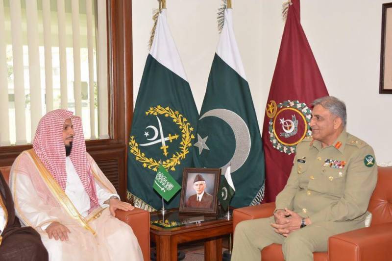 COAS Gen. Bajwa meets Imam e Kaaba, South African Army Chief 