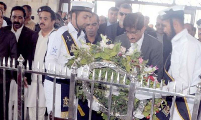 Sindh Governor, CM visit Mazar-e-Quaid on Pakistan Day