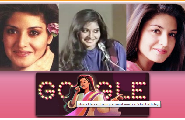 Google pays tribute to ‘Queen of Pop’ Nazia Hassan on 53rd birthday