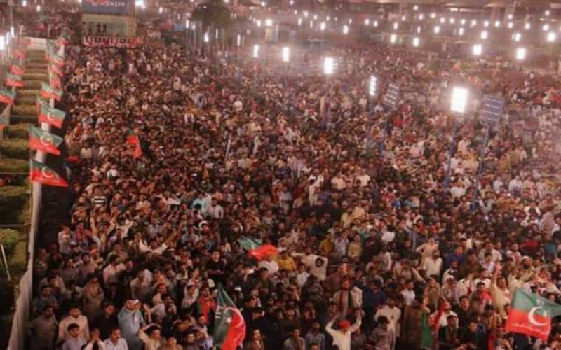 PTI's power show at Minar-e-Pakistan amid tight security
