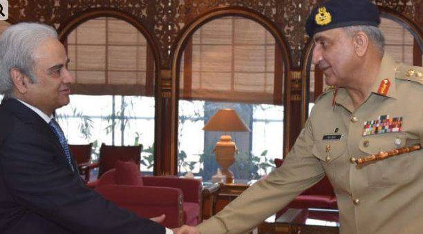 Army chief Bajwa meets caretaker PM Mulk