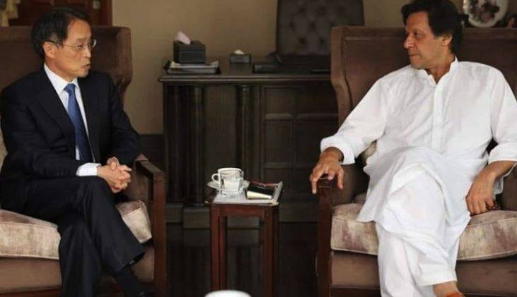 Japanese envoy meets Imran Khan, congratulates on election victory