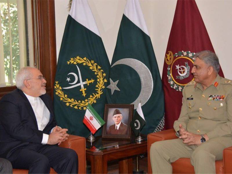 COAS Bajwa, Iranian FM Javad Zarif discuss regional security