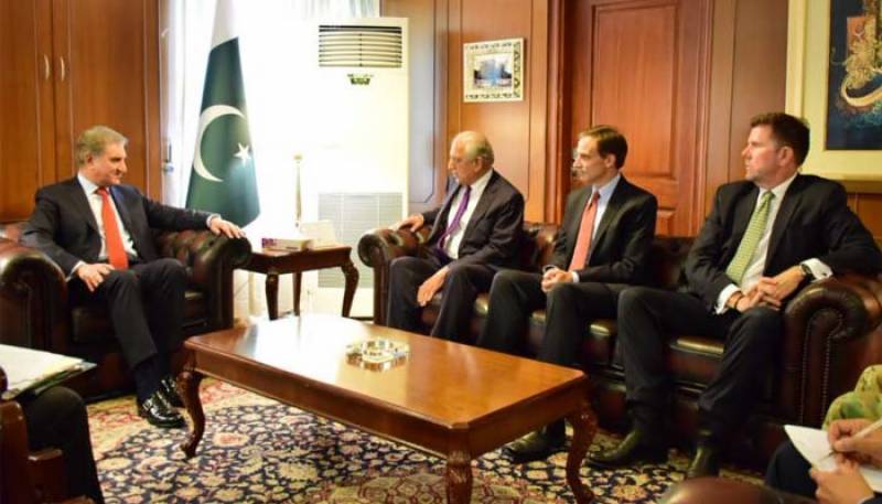 US envoy Zalmay Khalilzad, FM Qureshi agree on future cooperation