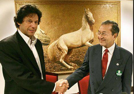 PM Imran telephones Malaysian counterpart Mahathir Mohammad