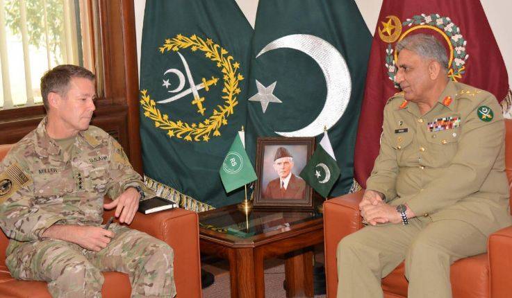 COAS Bajwa, US commander discuss Afghan peace process
