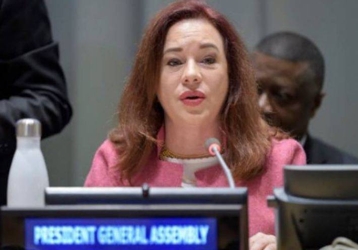 UNGA President Maria Fernanda Espinosa arrives in Pakistan