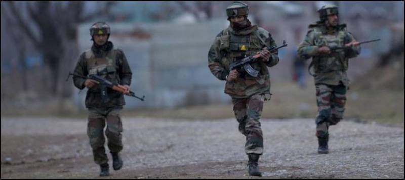 Indian troops martyr one youth in IoK