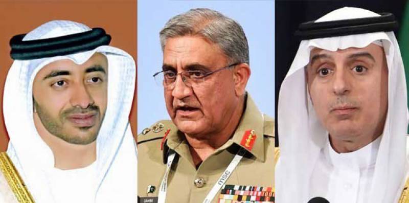 Saudi, UAE envoys call on Army chief Bajwa
