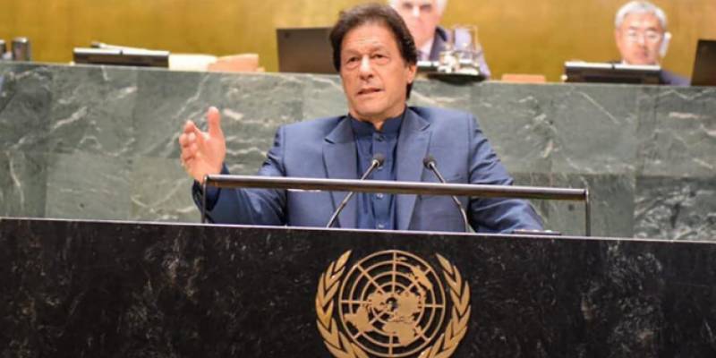 PM Imran warns of 'bloodbath' in Indian Occupied Kashmir, urges UN to intervene 