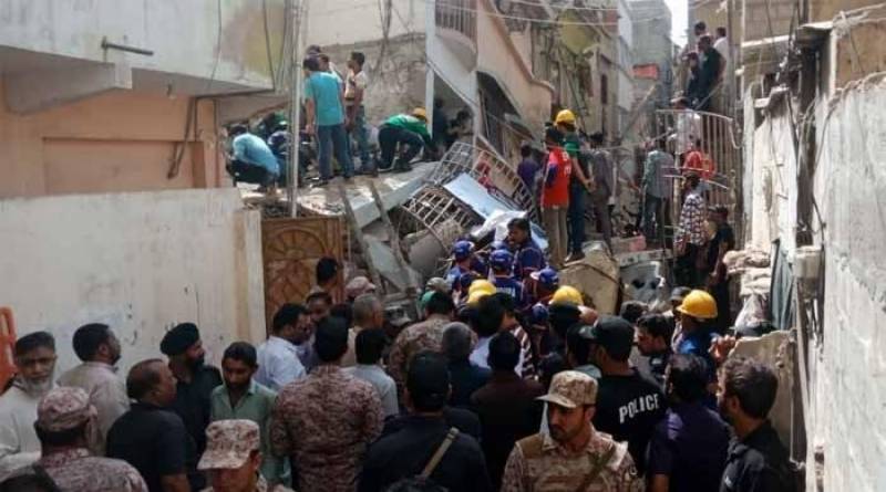 At least 11 dead, several injured as residential building collapses in Karachi