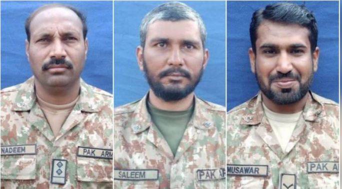 Three soldiers martyred in South Waziristan search operation: ISPR