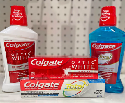 Colgate toothpaste, mouthwash 