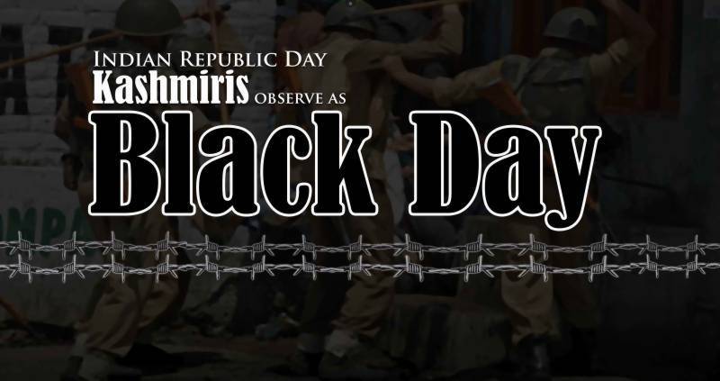 Kashmiris observe Indian Republic Day as Black Day