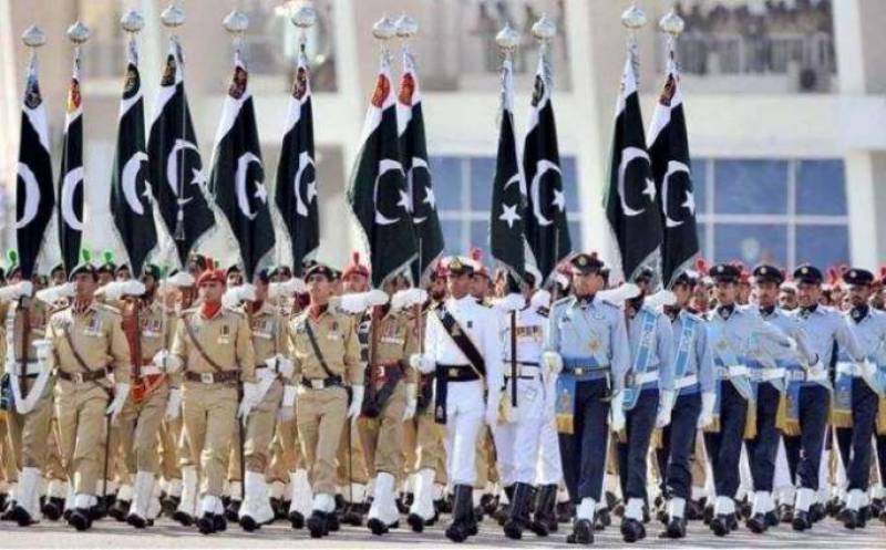 Pakistan Day military parade held in Islamabad