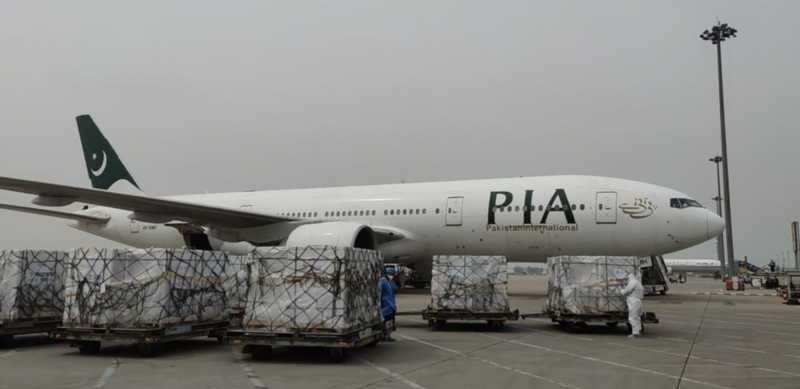 PIA special plane carrying 1 million doses of Sinopharm vaccine reaches Islamabad