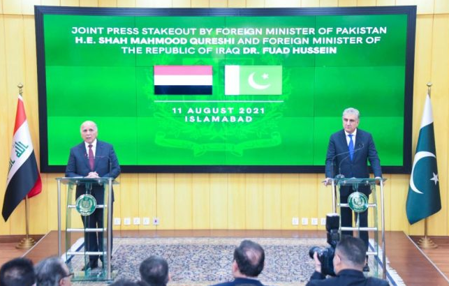 FM Qureshi, Iraqi counterpart express concern over Afghanistan situation